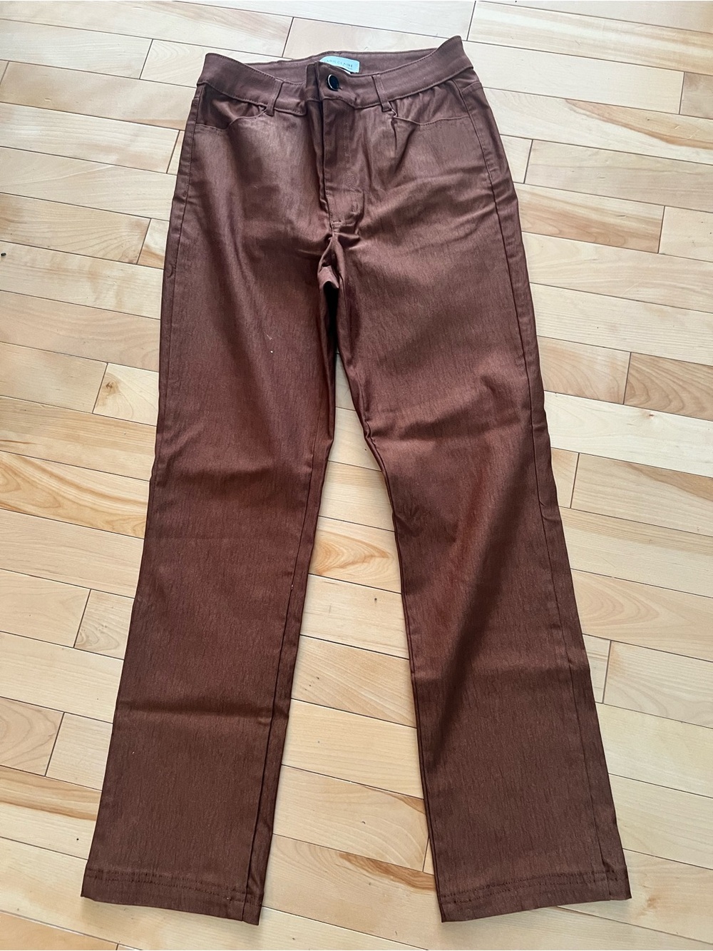 Marie Claire boutique Brown Straight-Leg Pants size 7